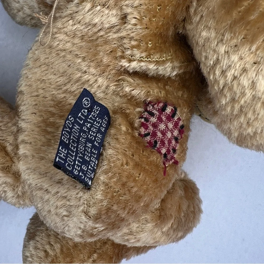 Boyds Bears Tan Plush with Checkered Bow